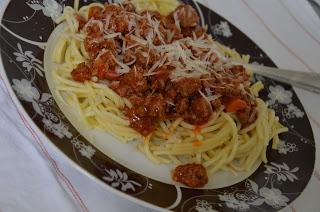 Spaghetti Bolognese....tobt euch aus, ohne Tüte!!!!