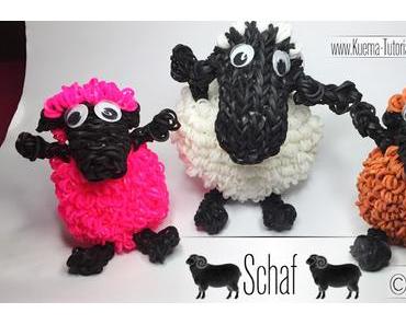 Rainbow Loom - Shaun das Schaf / Sheep ( Eng Sub)