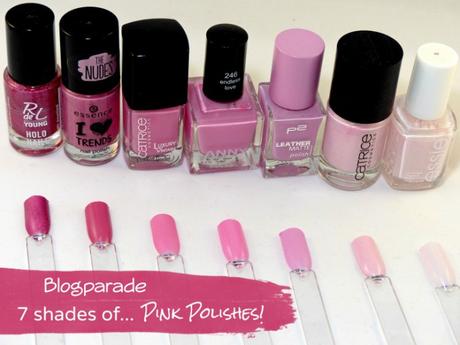 Blogparade - 7 shades of... Pink Polishes!