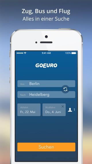 GoEuro App (Bildquelle: Apple App Store/GoEuro)