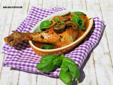 [cooks...] Chicken with Mushrooms and Basil in Tomato Sauce with GEFRO Balance
