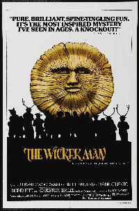 Poster für THE WICKER MAN mit Christopher Lee