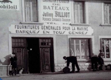 Hafenarbeiter um 1900 in St. Jean-de-Losne. - © Foto: Erich Kimmich