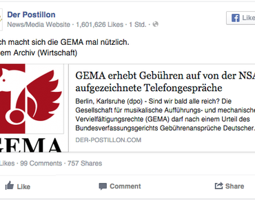 Der Postillon und die GEMA