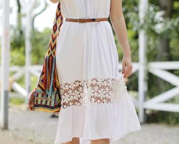 White Boho Dress