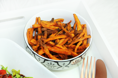 Süßkartoffelpommes zum Rucolasalat mit gebratenem Kohlrabi | Rezepte die wirklich immer gehen!