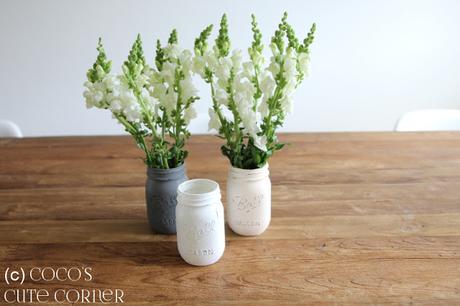 Mason Jar Vasen im used Look - ein DIY auch für Ungeübte
