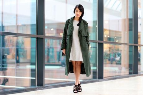 OUTFIT: THE GREEN COAT & CASUAL STRIPES