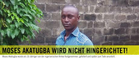Amnesty international: Moses Akatugba (Nigeria) wird freigelassen
