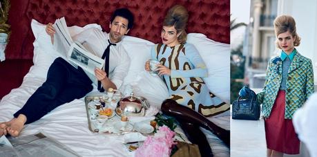 Natalia Vodianova and Adrien Brody for VOGUE US July 2015
