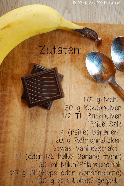 Supersaftiger und superschokoladiger Schoko-Bananen-Brownie-Kuchen! [Alles im Kasten oder zu tief ins Glas geschaut?]