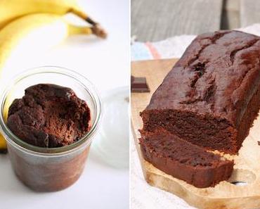 Supersaftiger und superschokoladiger Schoko-Bananen-Brownie-Kuchen! [Alles im Kasten oder zu tief ins Glas geschaut?]