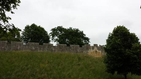 Die Stadtmauer von York.