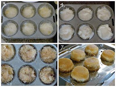 Mini - Kunafa -  Kunafa Ramadan Gebäck Rezept Muffinform Pudding Creme