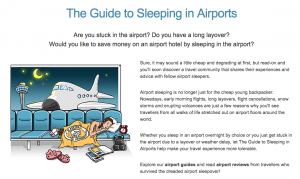 Sleeping in Airports Screenshot