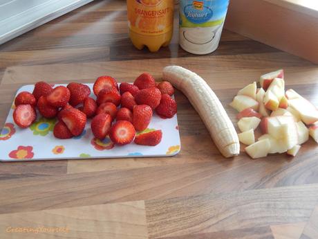 [Recept] Leckerer Apfel-Banane-Erdbeer-Smoothie