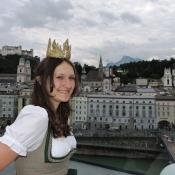 Ein königlicher Blick von der Steinterasse  auf die Mozartstadt Salzburg