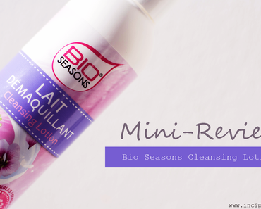 Mini-Review | Bio Seasons Reinigungsmilch