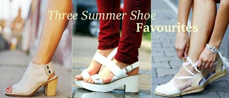 three summer shoes essentials