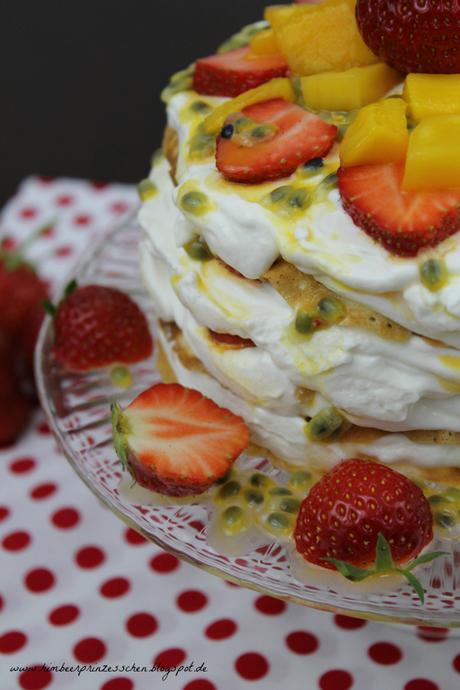 Pfannkuchen Torte Mango Maracuja Erdbeere Foodblog Himbeerprinzesschen