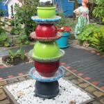 DIY: Ein farbenfroher Springbrunnen für den Garten