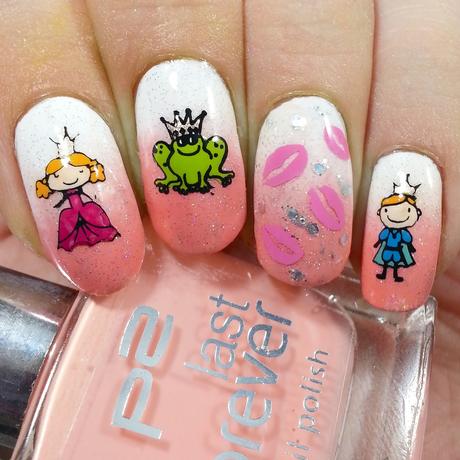 [Nails] Waschechte Prinzessinnen-Nägel, inklusive Frosch!