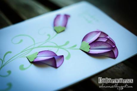 Punch-Art-Blumenkarte mit Stampin Up