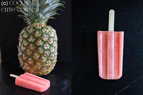 Erdbeer-Ananas Smoothie Eis - Abkühlung gefällig?