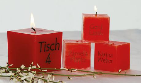 Kerzen Tischkarten