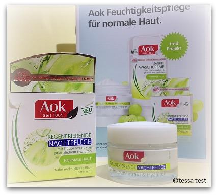 Produkttest über die AOK Gesichtspflege mit Traubenextrakt & pflanzlichem Hyaluron