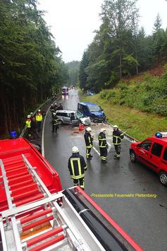 Schwerer Verkehrsunfall Plettenberg@Feuerwehr Plettenberg