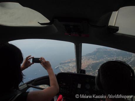 Helikopterflug über Monaco