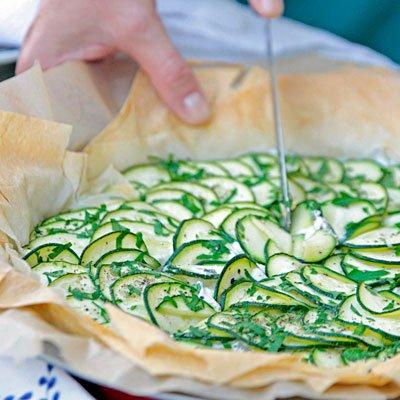 Knusprige Zucchini-Tarte