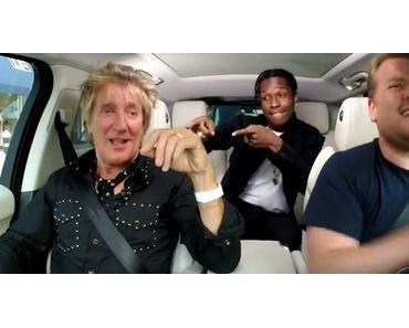 Auto-Karaoke mit Rod Stewart, A$AP Rocky & Talkmaster James Corden