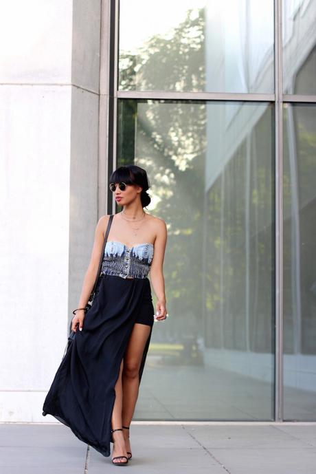 OUTFIT: THE BLACK CUT OUT MAXI SKIRT