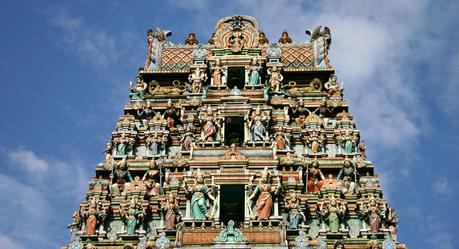 Der Hindu-Tempel Sri Mahamariaman ist eiens der meistfotografierten Gebäude in Kuala Lumpur.