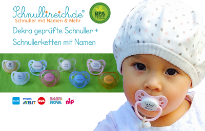 Schadstoffe in Kinderspielzeug + Babyartikeln? Keine PAK / Weichmacher bei Namensschnuller und Schnullerketten mit Namen von Schnullireich.de