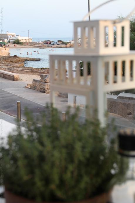 Blick aus dem Restaurant Almare auf die Bucht 