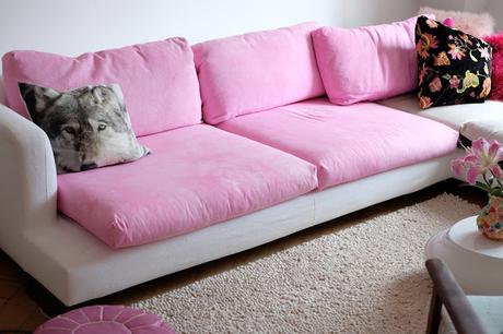 Sofabezug DYE - oder wie die Welt wieder etwas mehr rosa wird