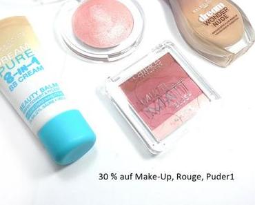 30% auf Make-up, Rouge, Puder – Sollte man nutzen