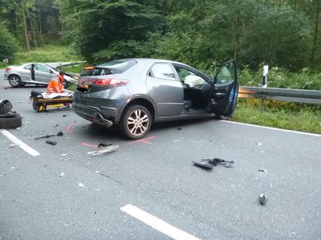 Schwerer Verkehrsunfall Sieker@Polizeipräsidium Bielefeld