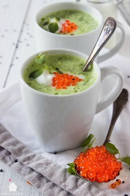 Kalte Gurken-Kefir-Suppe