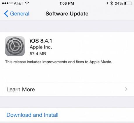 iOS 8.4.1 (Bildquelle: MacRumors.com)