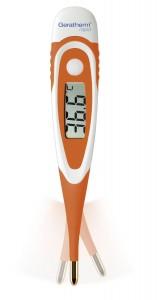 Dieses Thermometer bietet ein Ergebnis in nur 9 Sekunden und hat eine flexible Spitze die die Verletzungsgefahr verringert. Klicke auf das Bild für mehr Infos