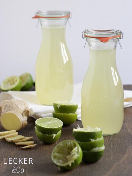 Ingwer-Limetten Sirup Ingwer-Limetten Sirup