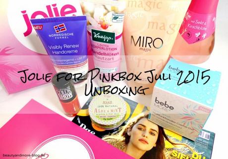 Jolie for Pinkbox Juli 2015 - Unboxing