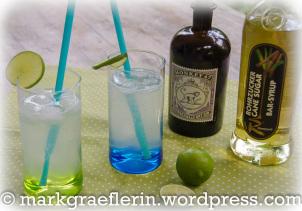 Feierabend-Cocktail und TAPAS: Lime Rickey, gegrillte Aubergine und Pimientos de Padrón