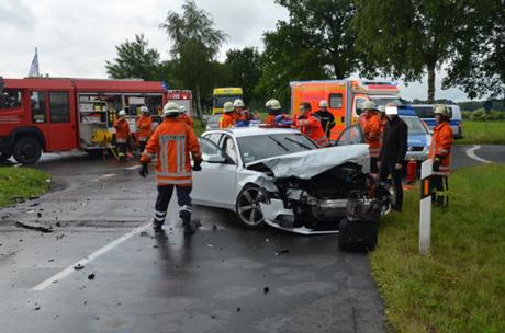 Autounfall Hammah – Zwei zum Teil schwer verletzte