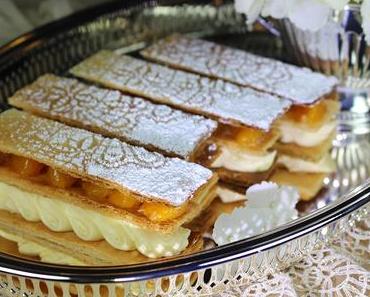 Mille-feuille mit Mandarinen und Jasmin-Creme