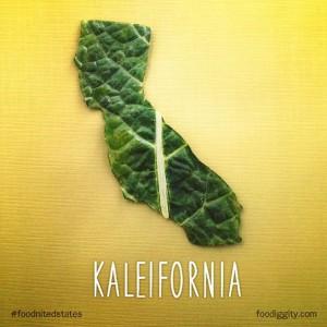 Kalifornien aus Kale/Grünkohl